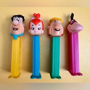 Vintage The Flintstones Pez Dispensers Bundle Of 4.